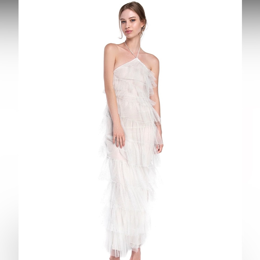 THE BAR HENRI GOWN SPARKLE BLANC